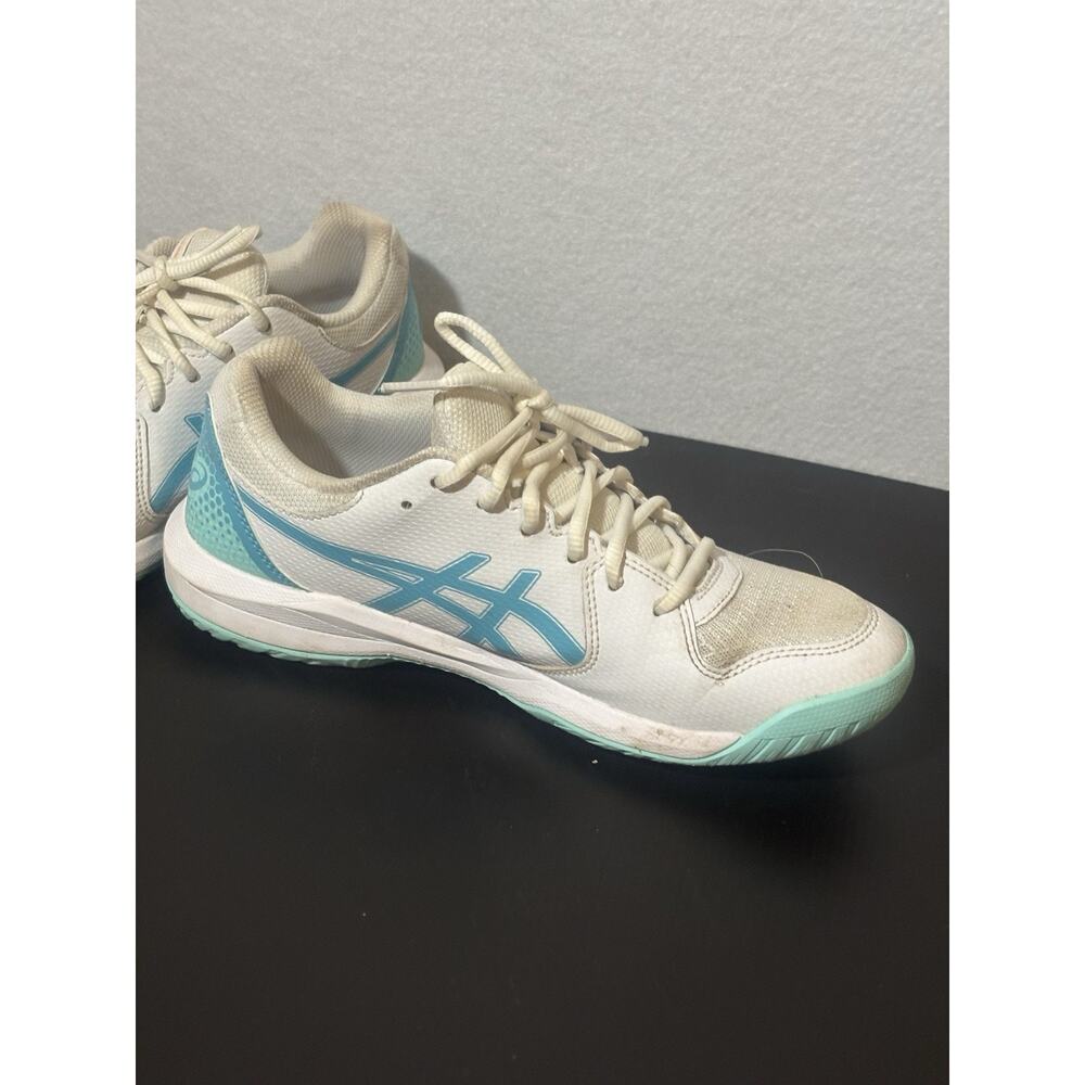 ASICS Women’s Gel-Dedicate 8 Size 8.5 Wht & Blu - Picture 4 of 8